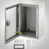 NEMA steel enclosure 12 x 8 x 6 NEMA 4X steel electrical box, IP66 waterproof & dustproof, Outdoor/Indoor junction box
