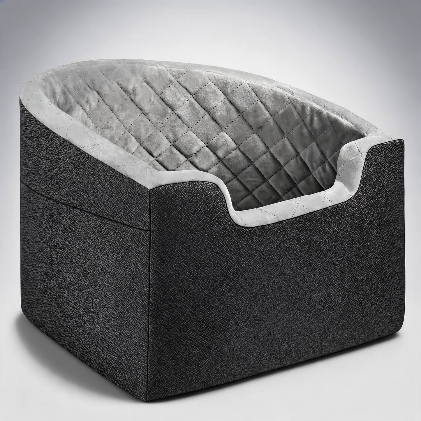 Dog booster car seat pet car seat for small medium dog up to 24.9 kg gray