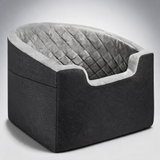 Dog booster car seat pet car seat for small medium dog up to 24.9 kg gray