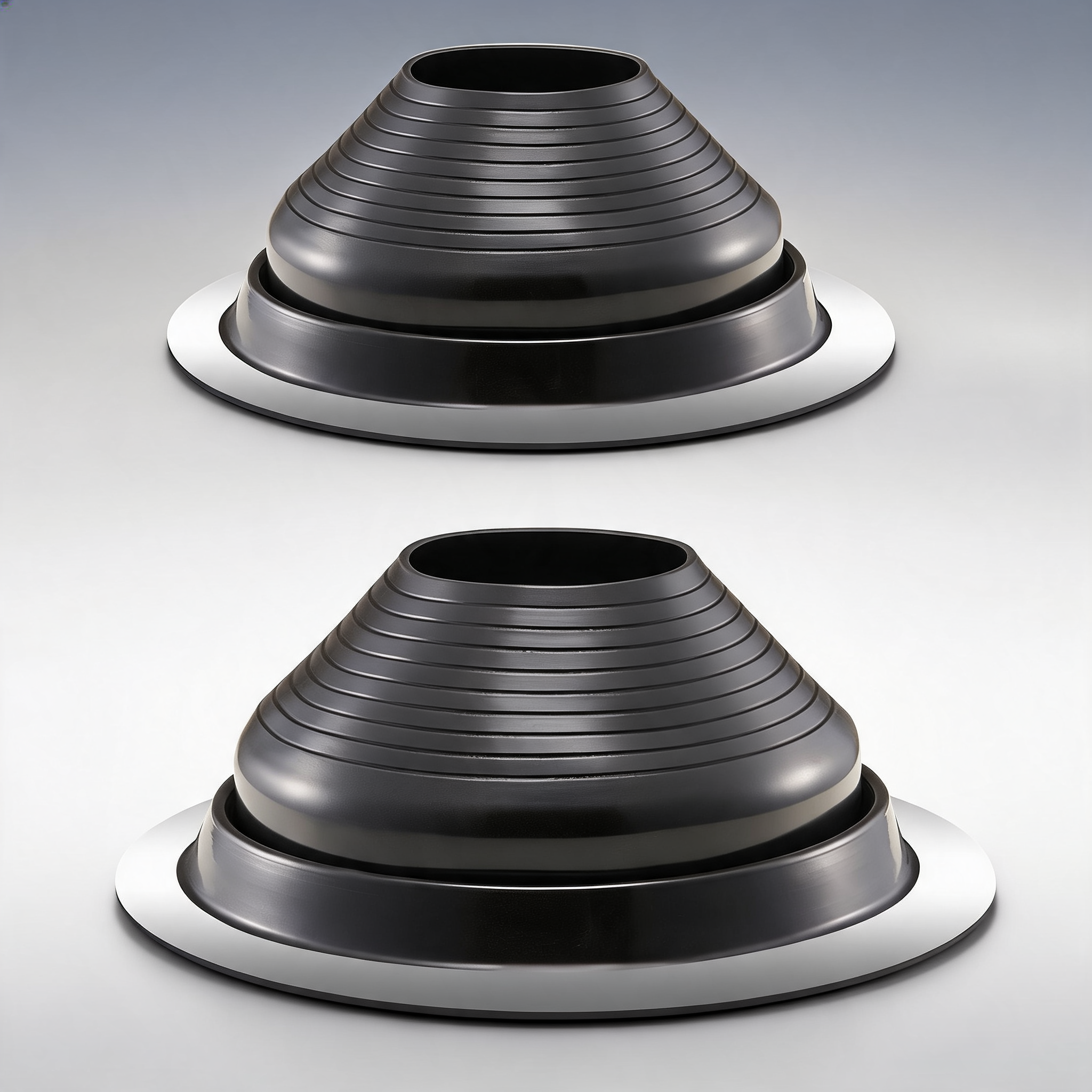 2 pcs metal roof pipe flashing boots fit 150-280 mm pipe high temp EDPM