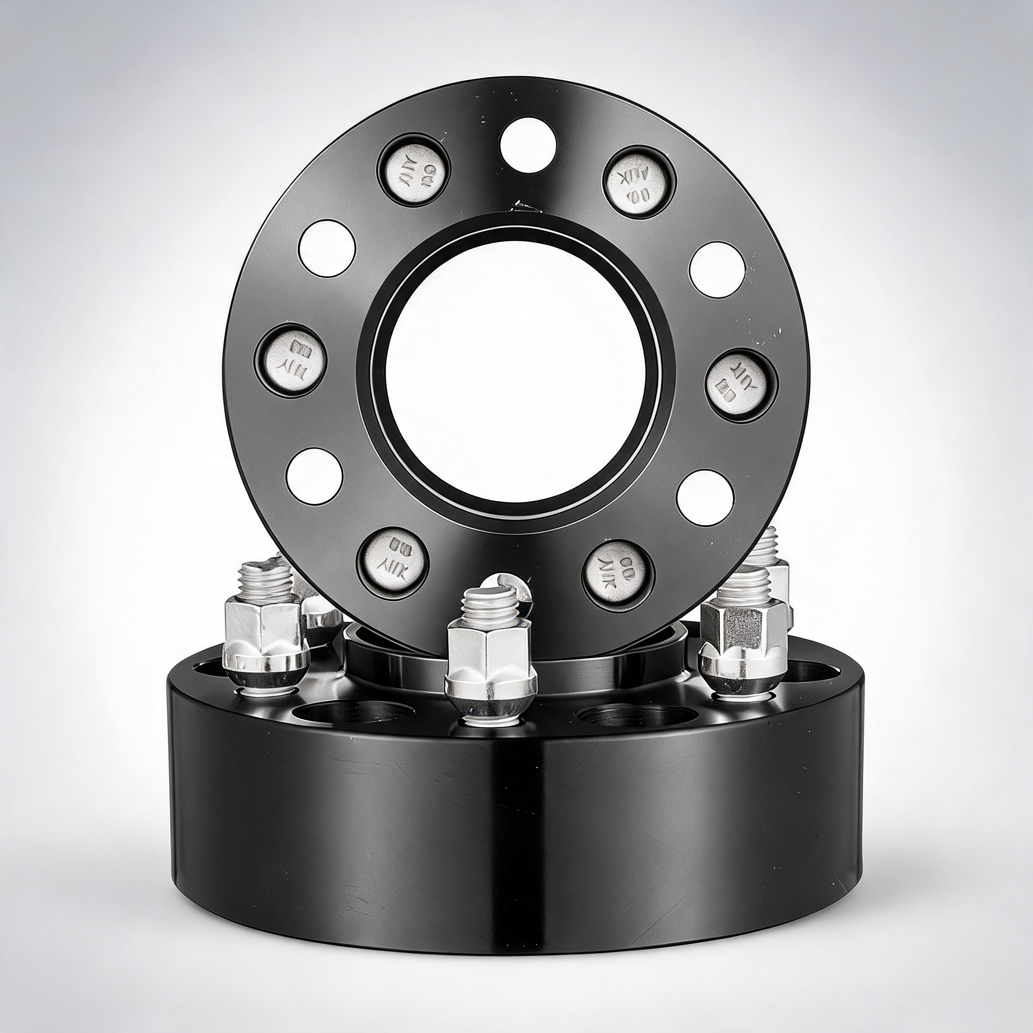 2 6x5.3 wheel spacers wheel adapters 6 lug forged spacer 4 PCS black