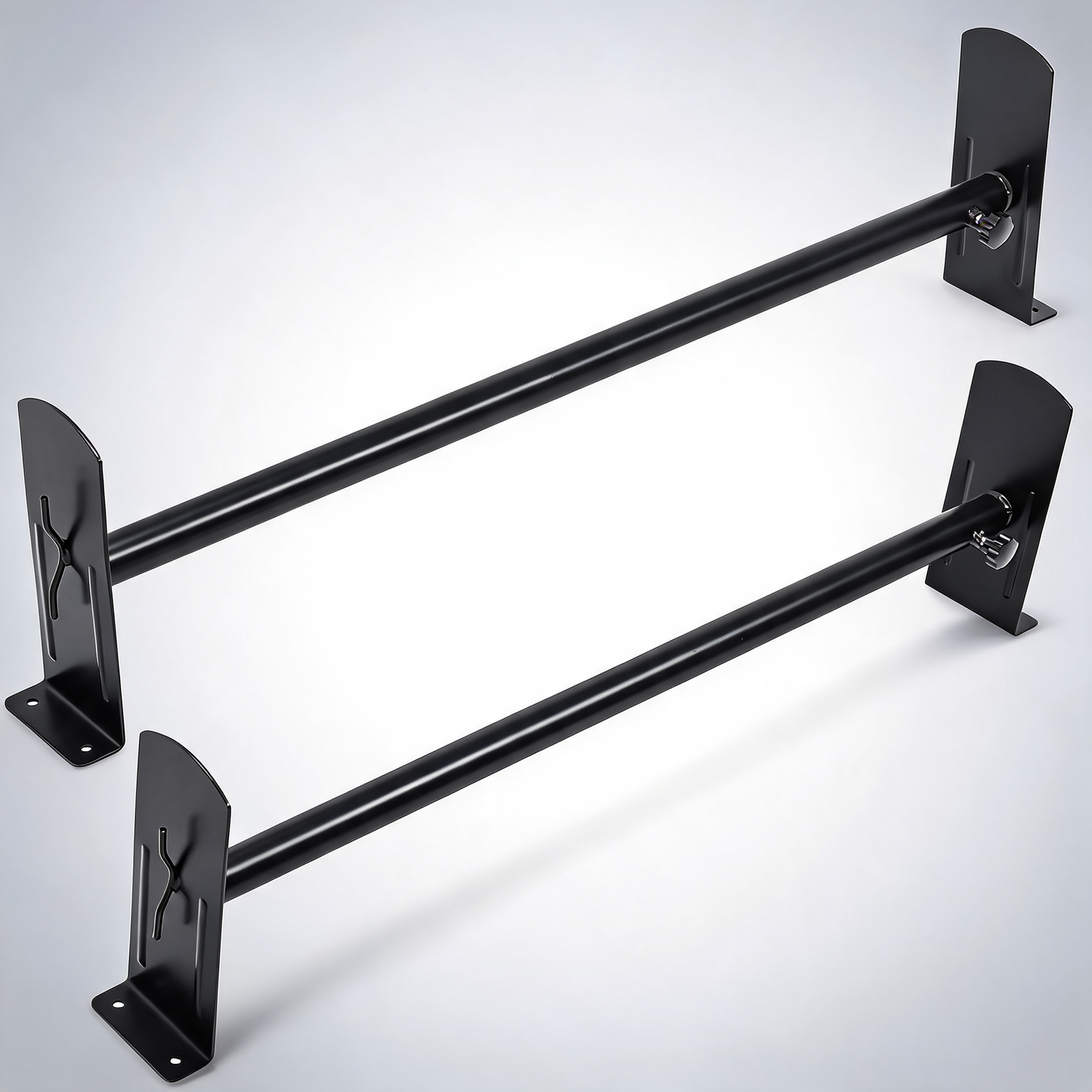 2 bars van roof ladder rack 500 LBS adjustable 35.8 to 57.5 alloy steel