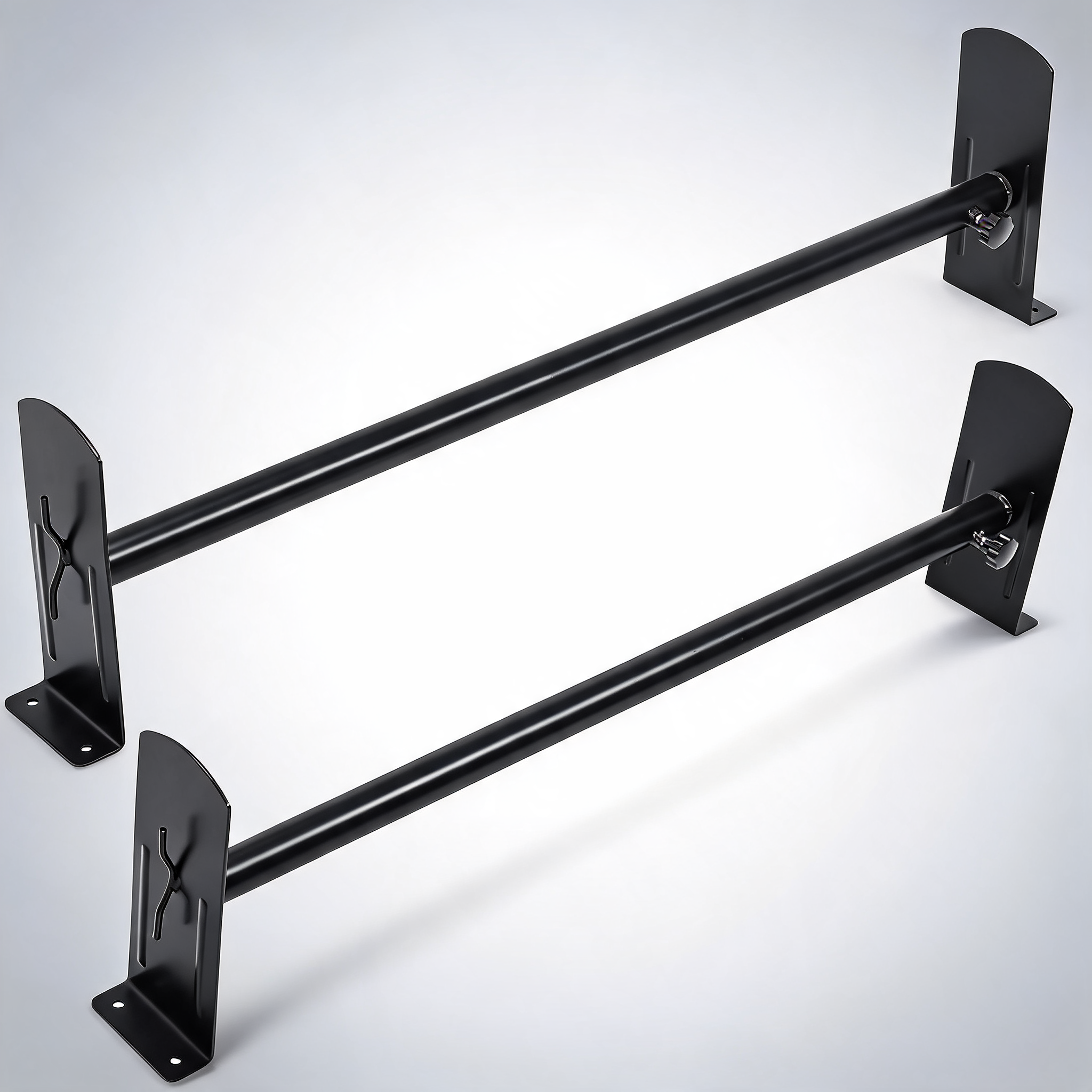2 bars van roof ladder rack 500 LBS adjustable 35.8 to 57.5 alloy steel