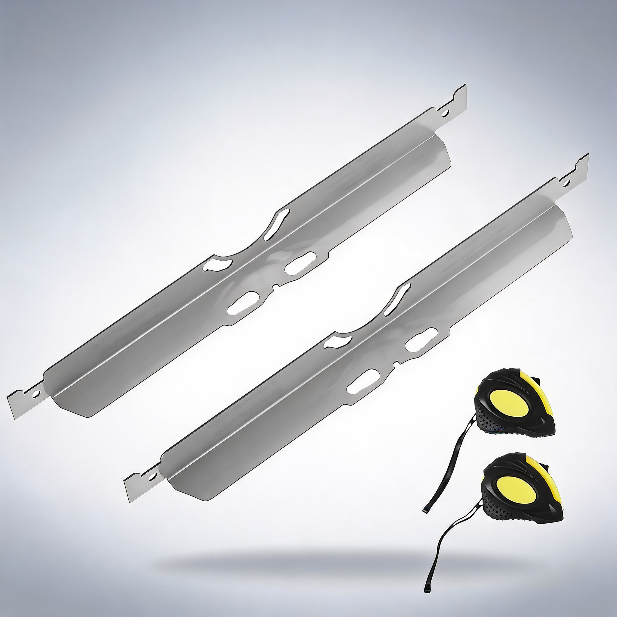 Wheel alignment tool, 2-Pack toe alignment toe plates, stainless steel wheel alignment tool plate
