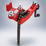 Screw bench chain vice for 1/8 to 5 pipe bench vice with crank handle