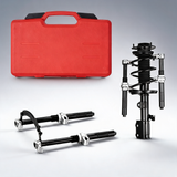 Coil spring compressor tool, 2 pcs heavy duty macpherson strut spring compressor set, 2646 lbs with safety bracket