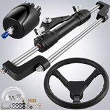 Hydraulic steering kit 300HP, hydraulic boat steering kit helm pump for boat steering system