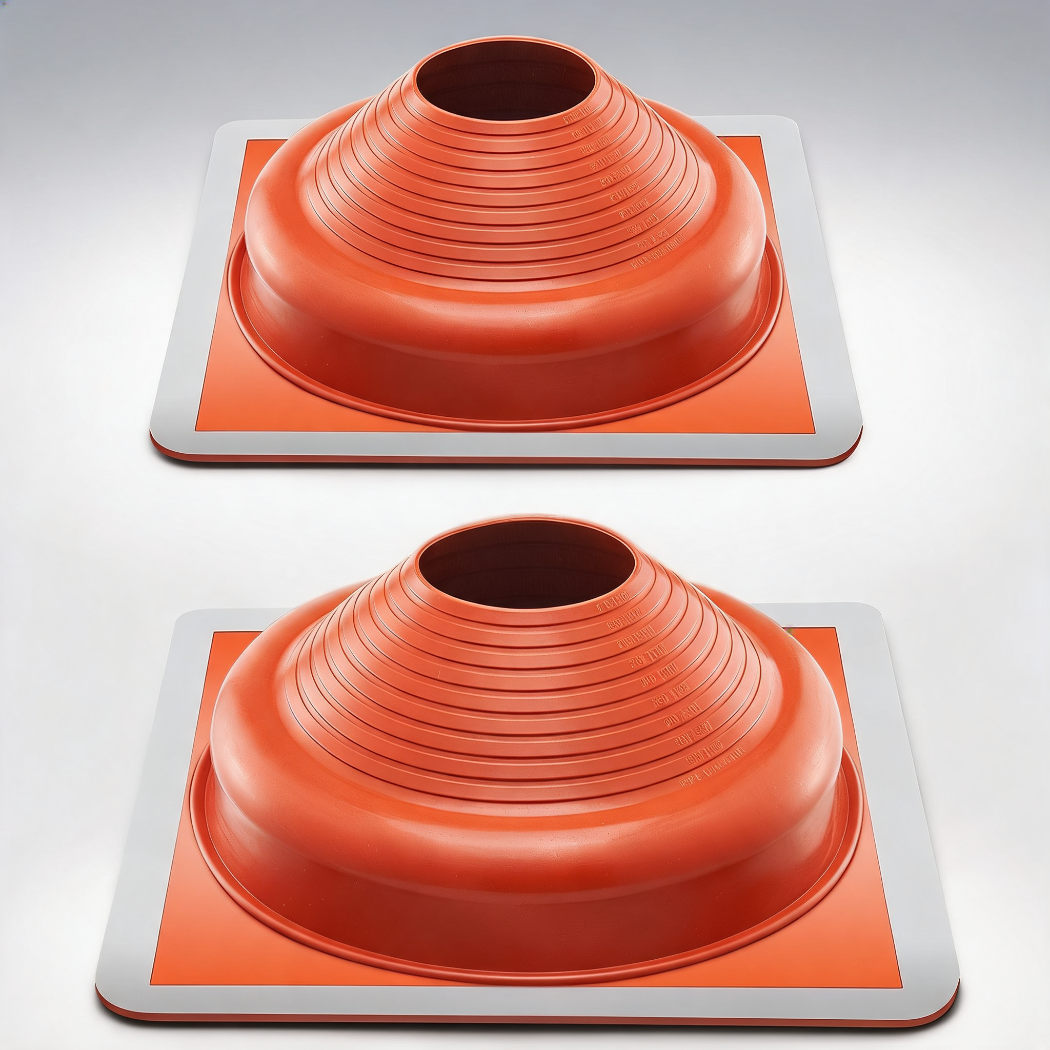 2 pcs metal roof pipe flashing boot fit 170-355 mm pipe high temp silicone
