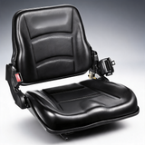 Universal forklift seat, fold down tractor seat with adjustable angle back, micro switch and retractable seatbelt
