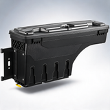 Truck bed storage box, lockable swing case with password padlock, 6.6 Gal/25 l ABS wheel well tool box