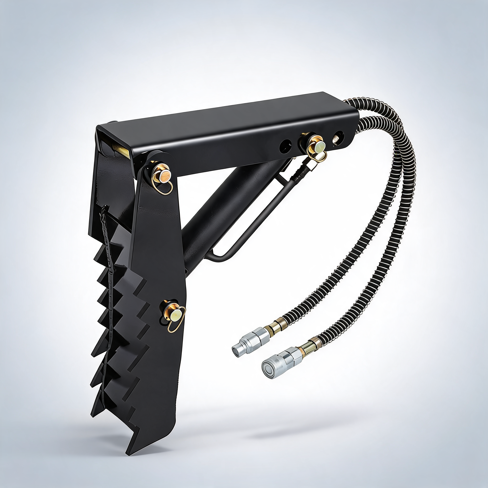 61cm hydraulic backhoe excavator thumb attachments weld on 1.27cm teeth thick steel plate 12MM Bolt-On cylinder