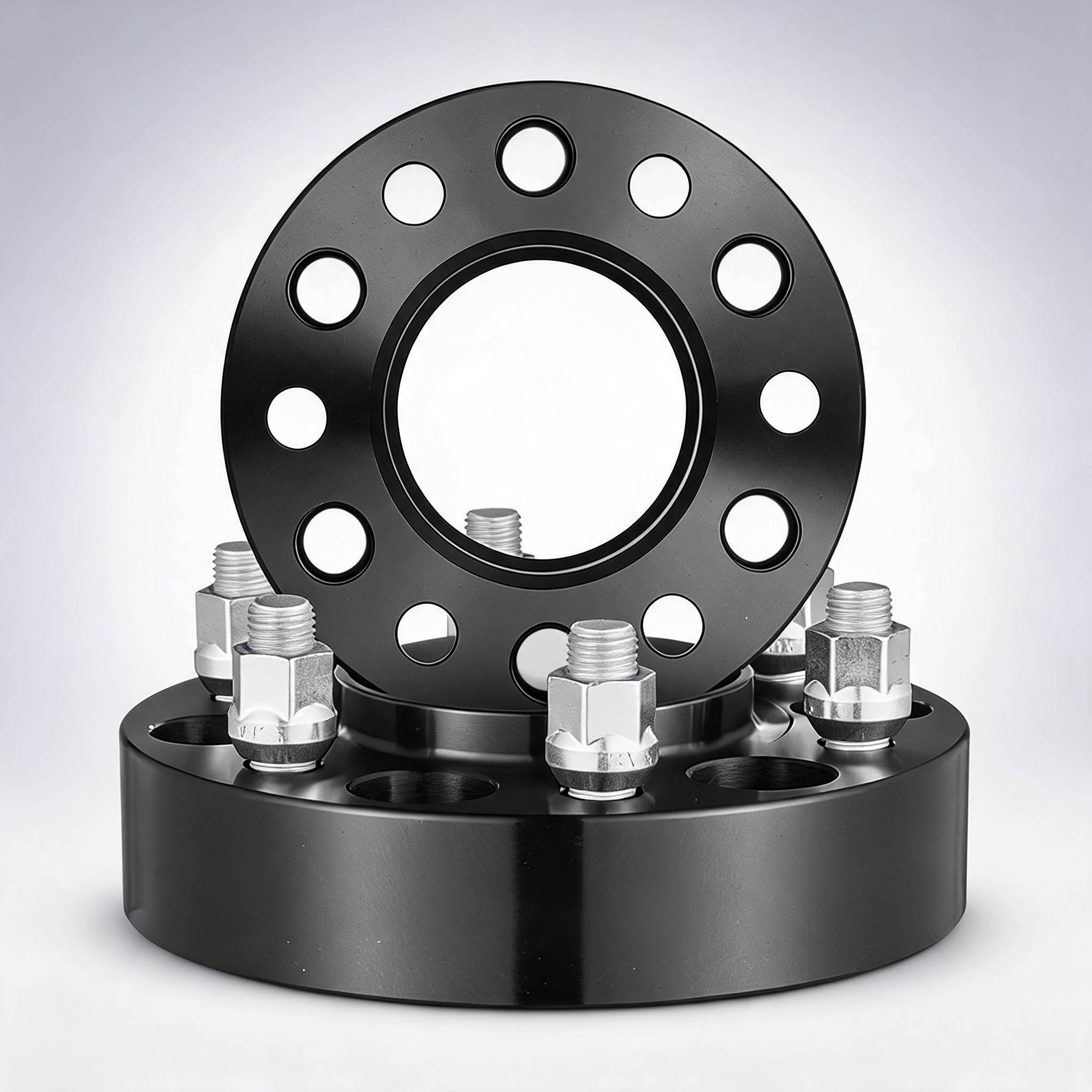 1.5 6x5.3 wheel spacers wheel adapters 6 lug forged spacer 4 PCS black