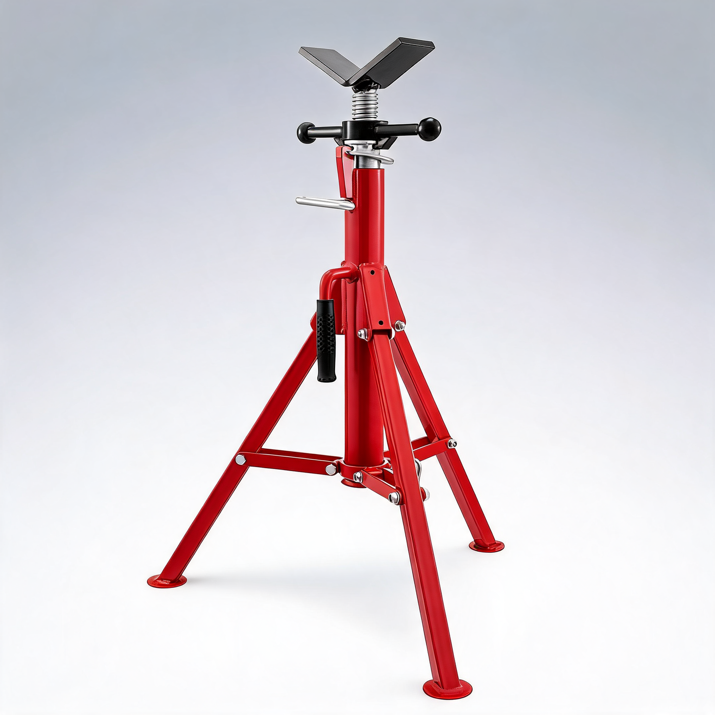 Pipe jack stand V-Head foldable legs 2500LB max. height 52