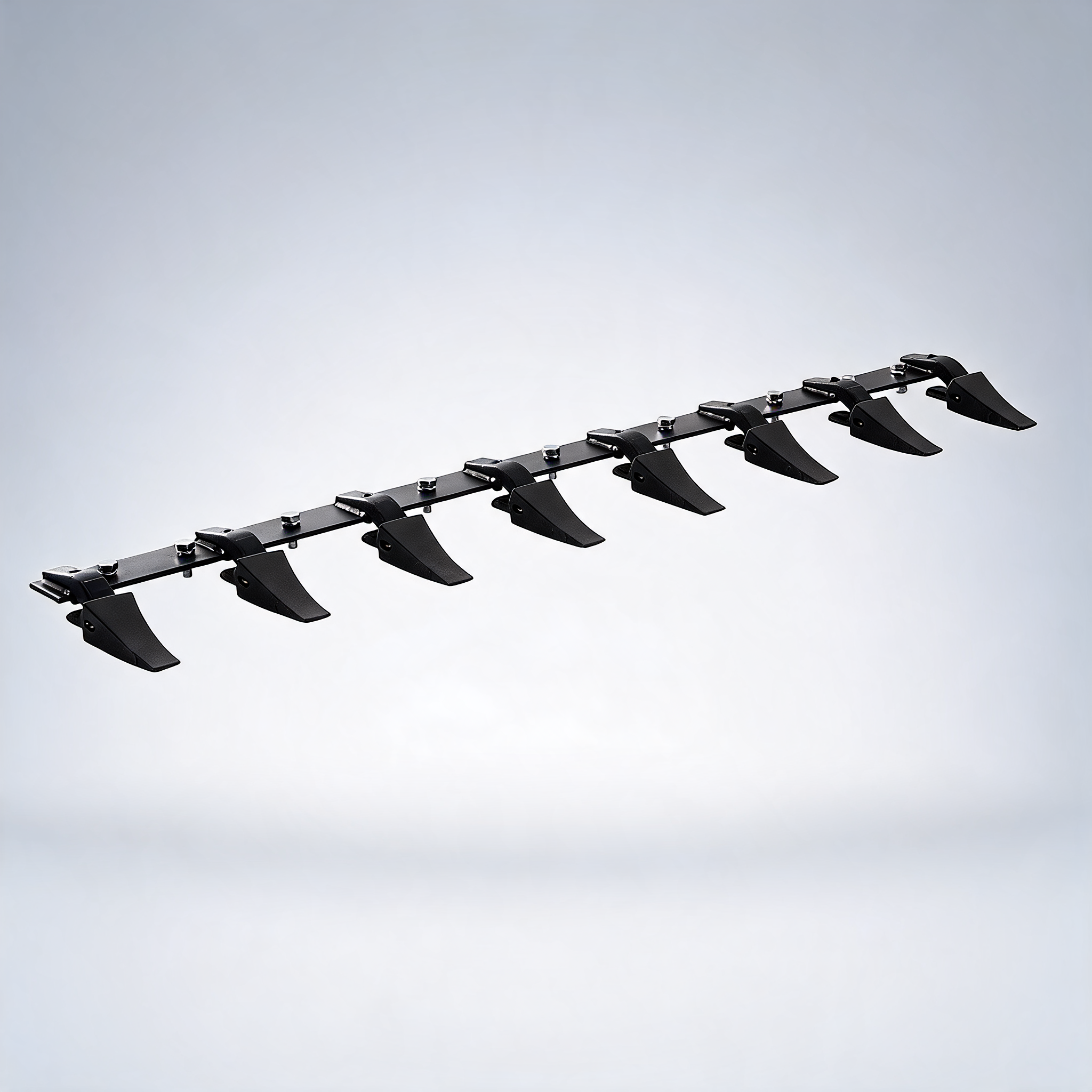 Bucket tooth bar, 1650mm, heavy duty tractor bucket 8 teeth bar for loader tractor skidsteer, 2000 kg