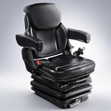 Universal forklift seat adjustable tractor seat with seatbelt armrests