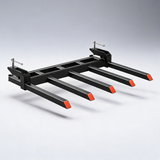 Clamp on debris forks to 1200 mm bucket, 1200 kg capacity heavy duty clamp on pallet forks for loader skidsteer