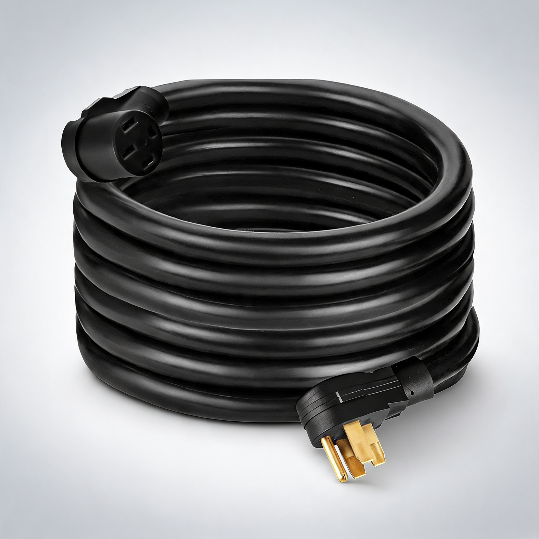 50Ft 50 amp RV power cord durable heavy duty RV extension cord copper wire power supply cable