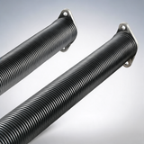 Garage door torsion springs, 16000 cycles, pair of 0.25 x 2 x 30inch, with Non-Slip winding bars tool gloves