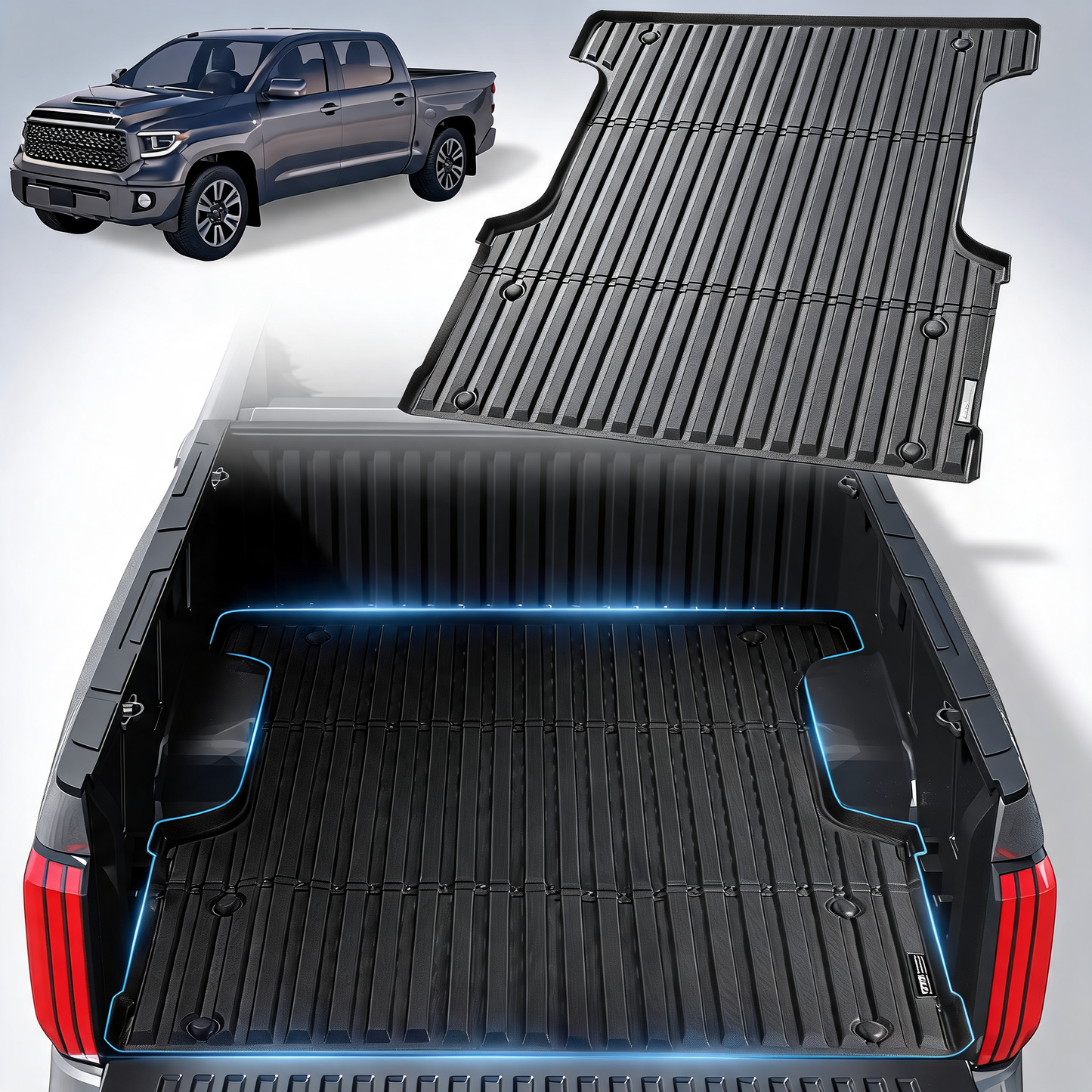 Truck bed mat fit 2022-2024 Toyota Tundra TPE truck bed liner accessories