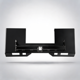 Universal skid steer mount plate 6.35mm thick steer plate attachment 1360kg quick attach steel adapter black