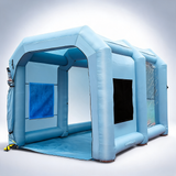 Inflatable spray booth car paint tent 13x10x9ft filter system blower 950W