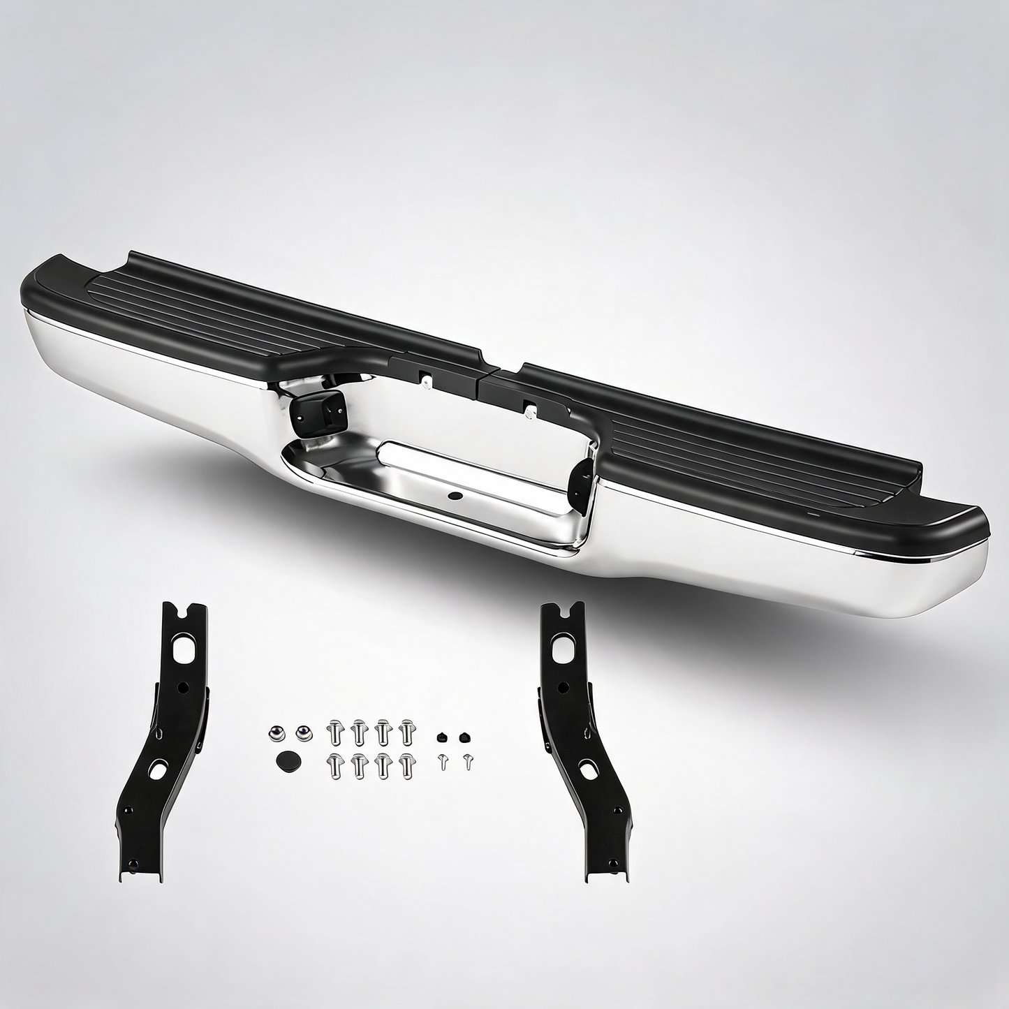 Rear step bumper chrome steel bumper assembly for 1995-2004 Toyota Tacoma