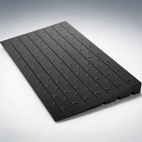 Rubber threshold ramp, 4 rise threshold ramp doorway, 3 channels cord cover rubber solid rated 2200 lbs