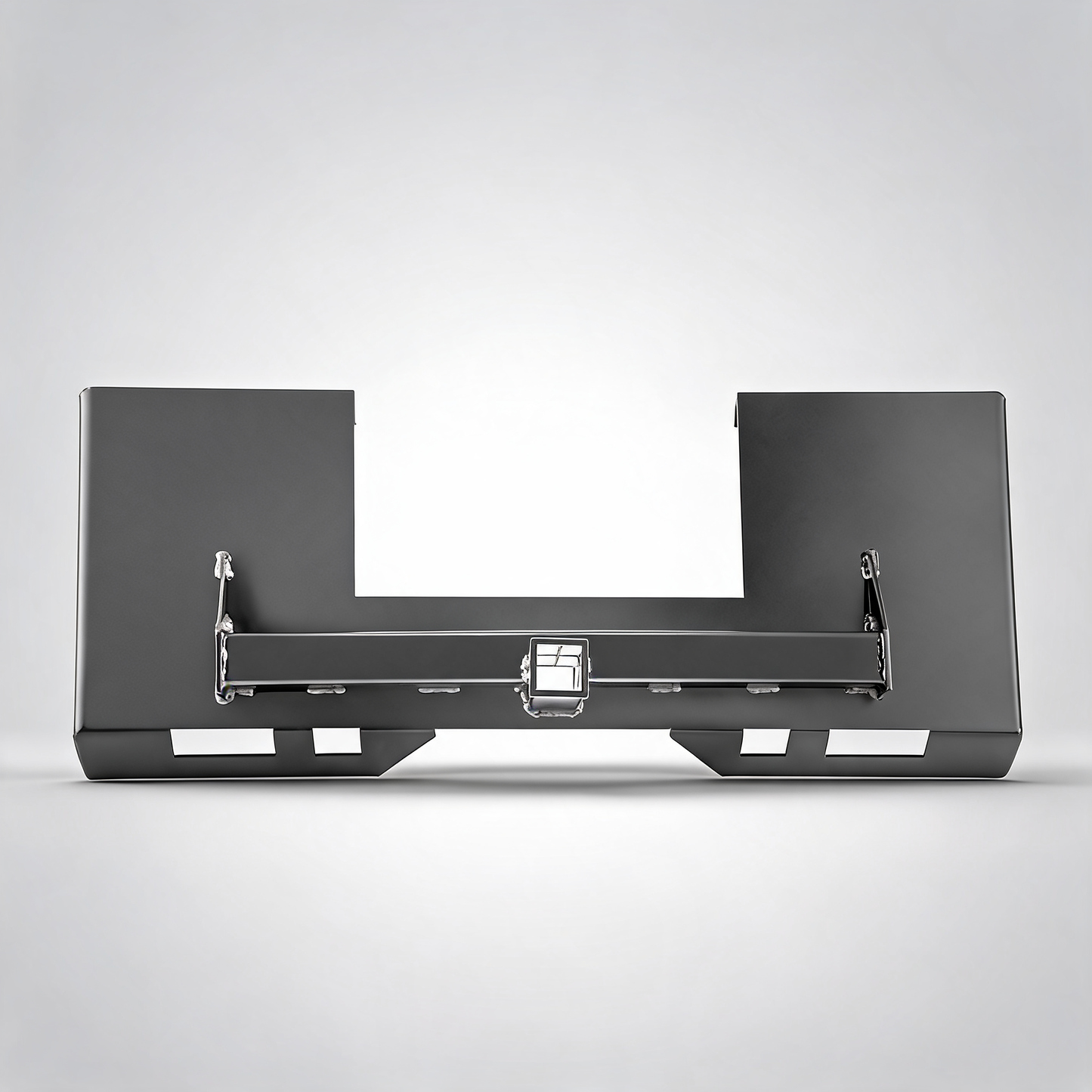 Universal skid steer mount plate 6.35mm thick steer plate attachment 1360kg quick attach steel adapter gray