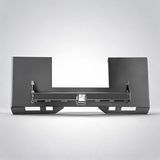 Universal skid steer mount plate 6.35mm thick steer plate attachment 1360kg quick attach steel adapter gray