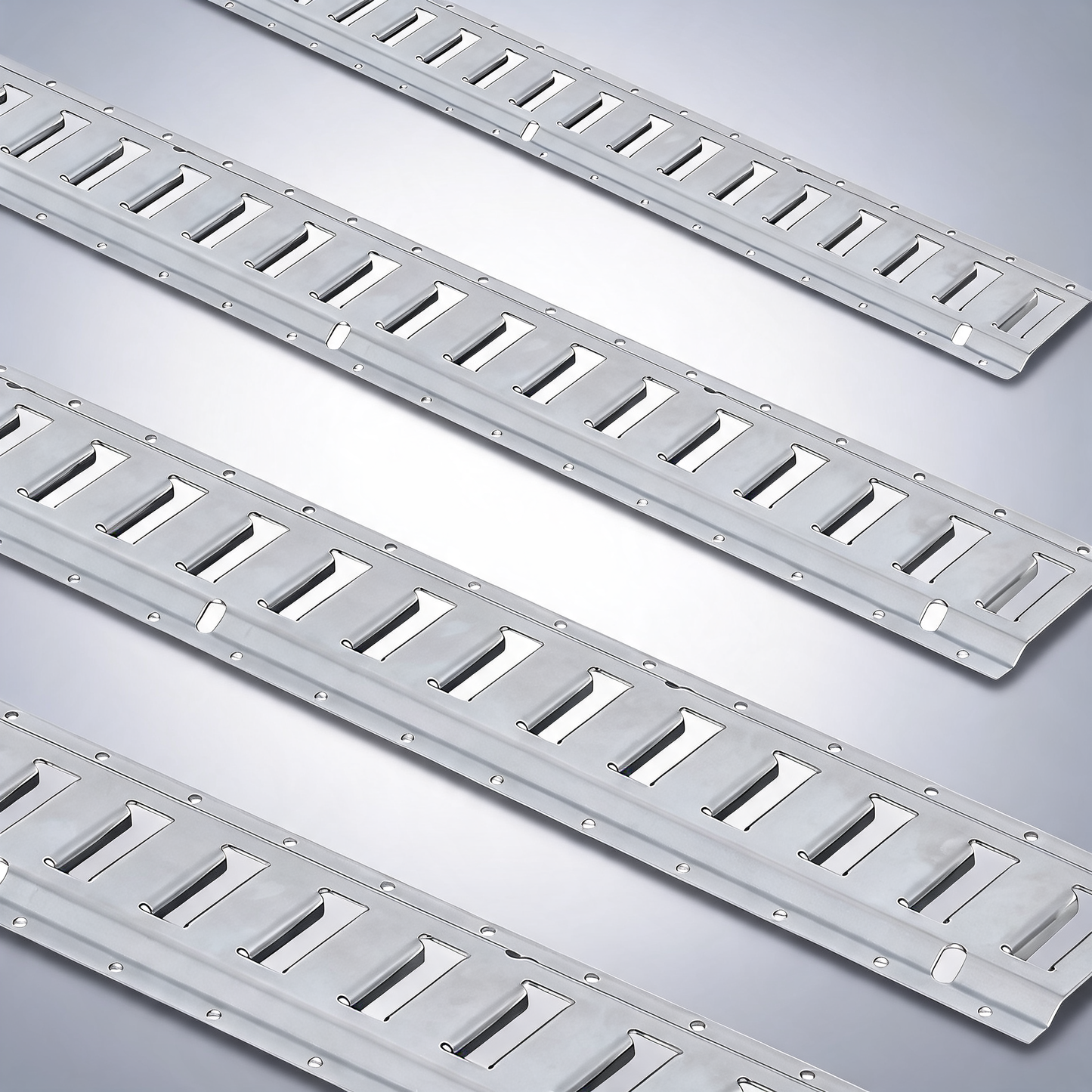 E track Tie-Down rail kit, 24PCS 1524 mm E-Tracks set includes 8 steel rails & 8 O-Rings & 8 Tie-Offs, 816 kg