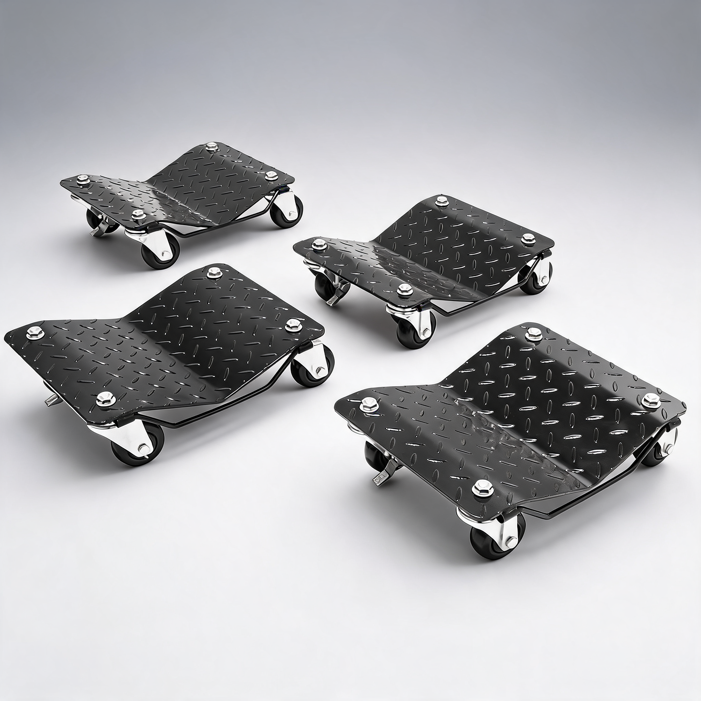 Car dolly wheel tyre dolly 4 PCS heavy duty skate auto repair dolly 6000LB