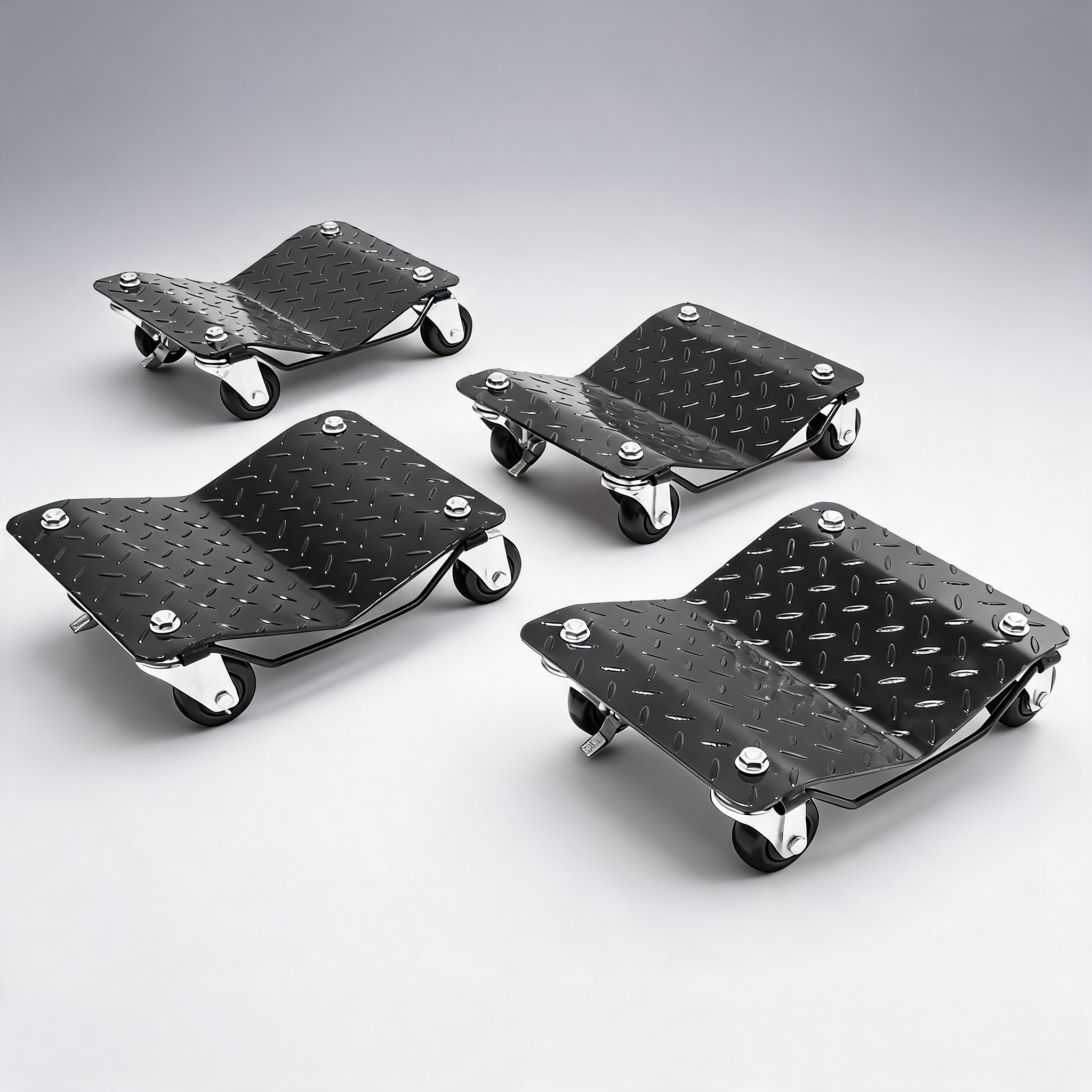 Car dolly wheel tyre dolly 4 PCS heavy duty skate auto repair dolly 6000LB