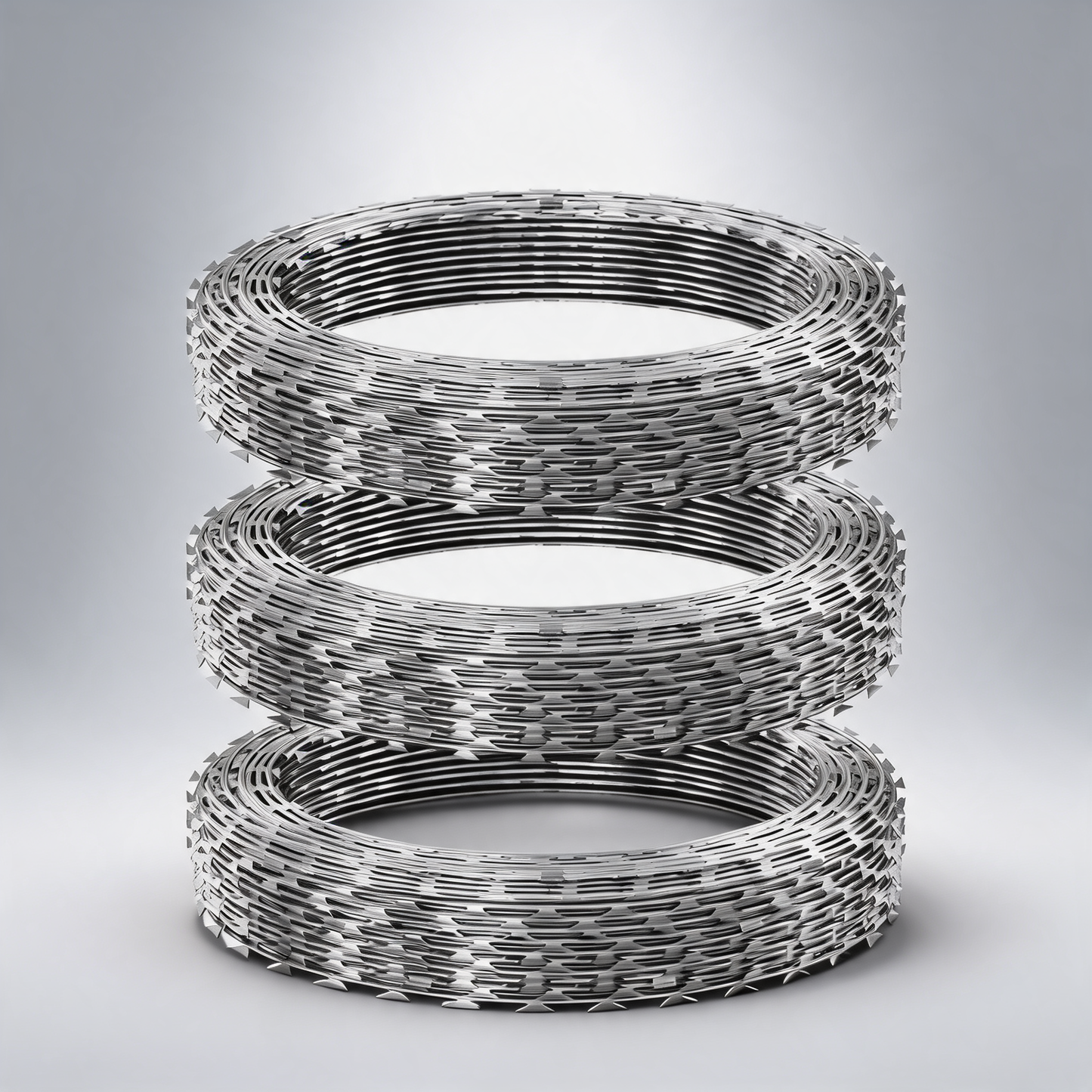 Razor wire razor barbed wire 147ft 3Rolls razor wire fencing double spiral