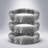 Razor wire razor barbed wire 147ft 3Rolls razor wire fencing double spiral