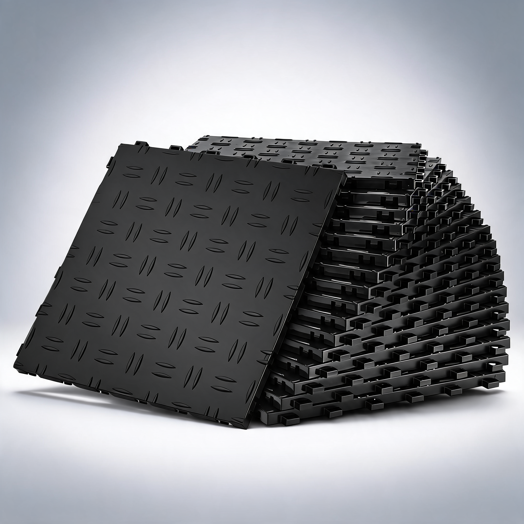 Garage tiles interlocking - 12 x 12 x 0.53 inch 50 pack Non-Slip garage floor covering tiles