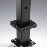 Cable railing post level deck stair post 42 x 1.97 x 1.97 cable handrail post stainless steel brushed black