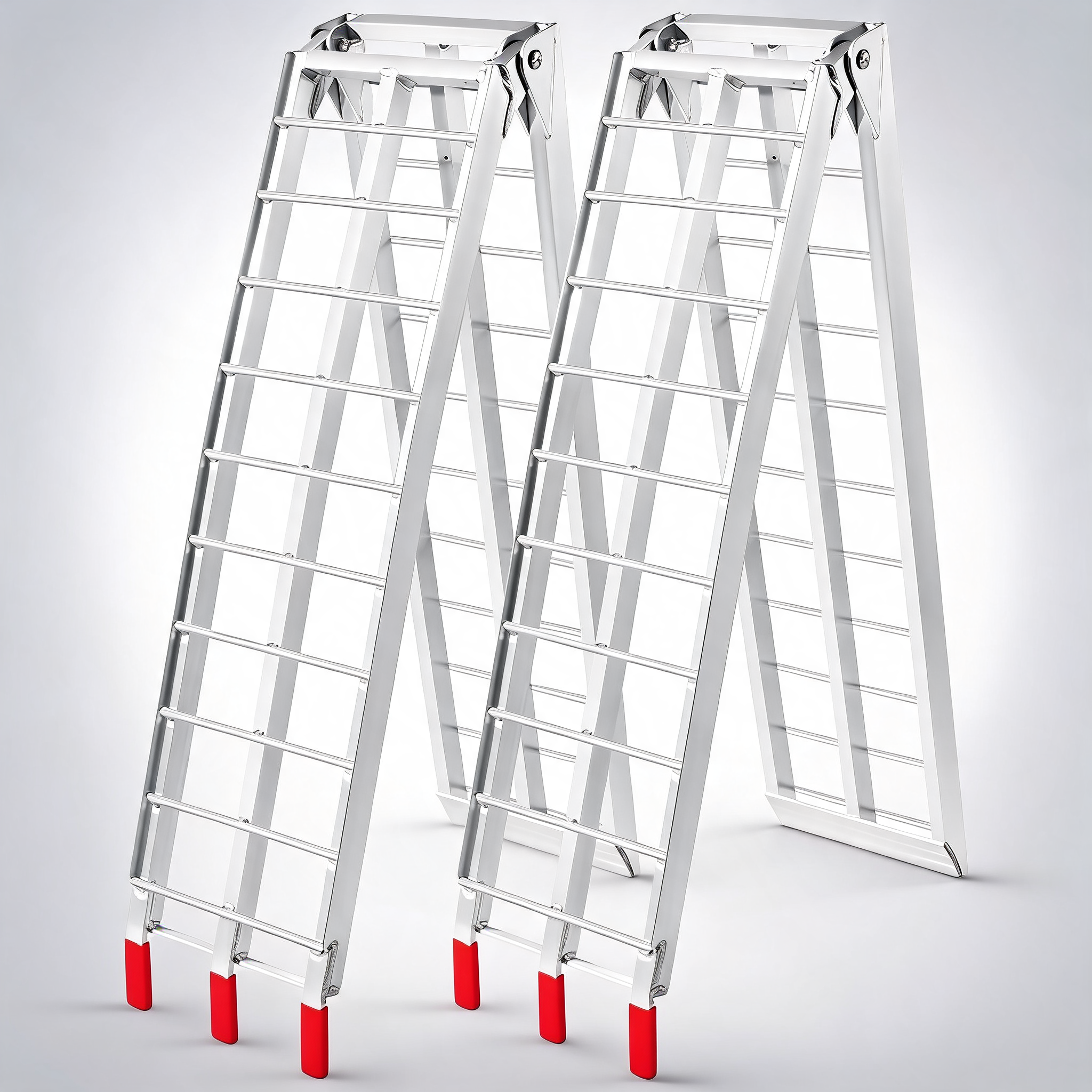 Aluminium ramp 1500 LBS foldable loading ramps for pickup trucks bed 2 PCS