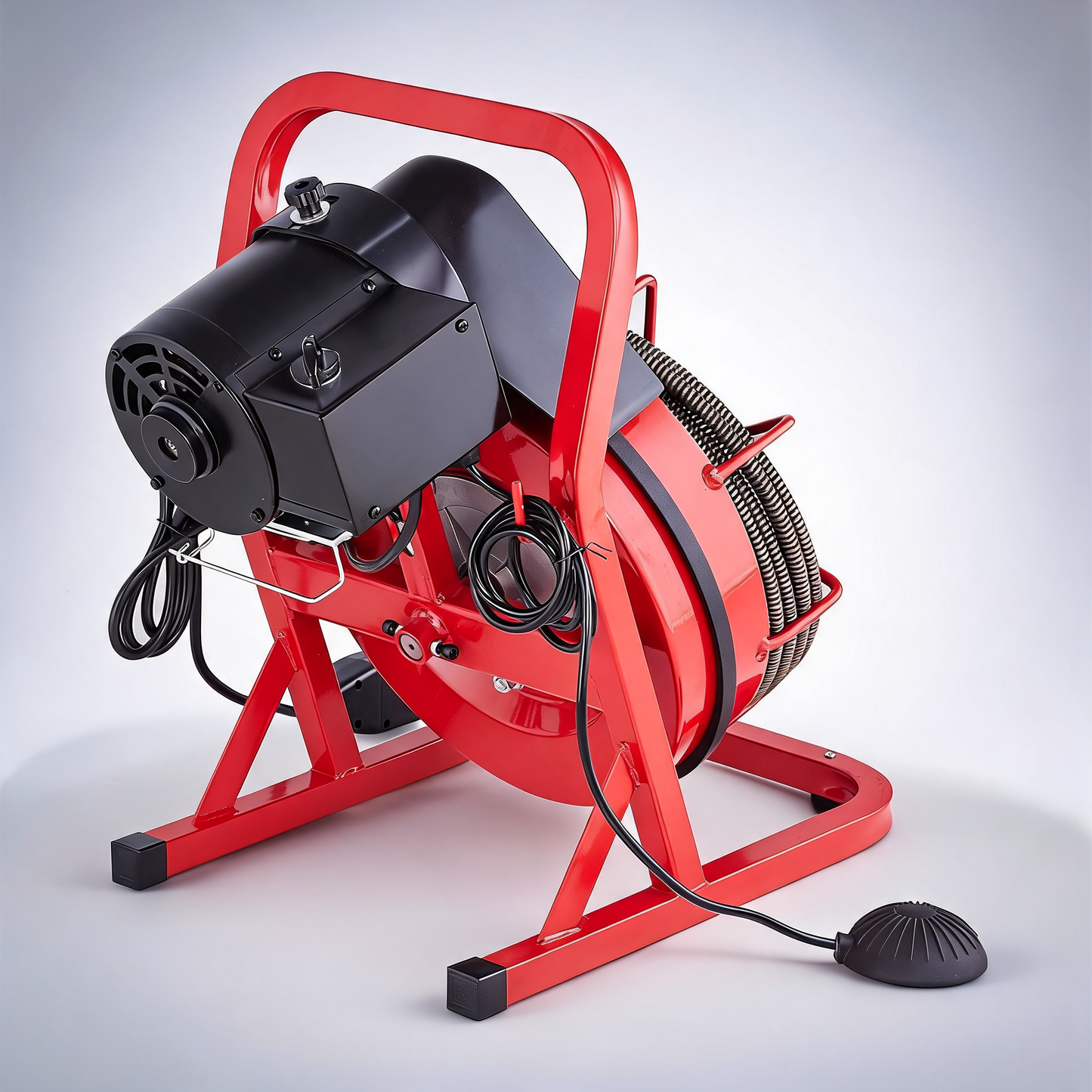 Drain cleaner machine drain auger 50FT x 1/2 inch manual feed & 4 cutters