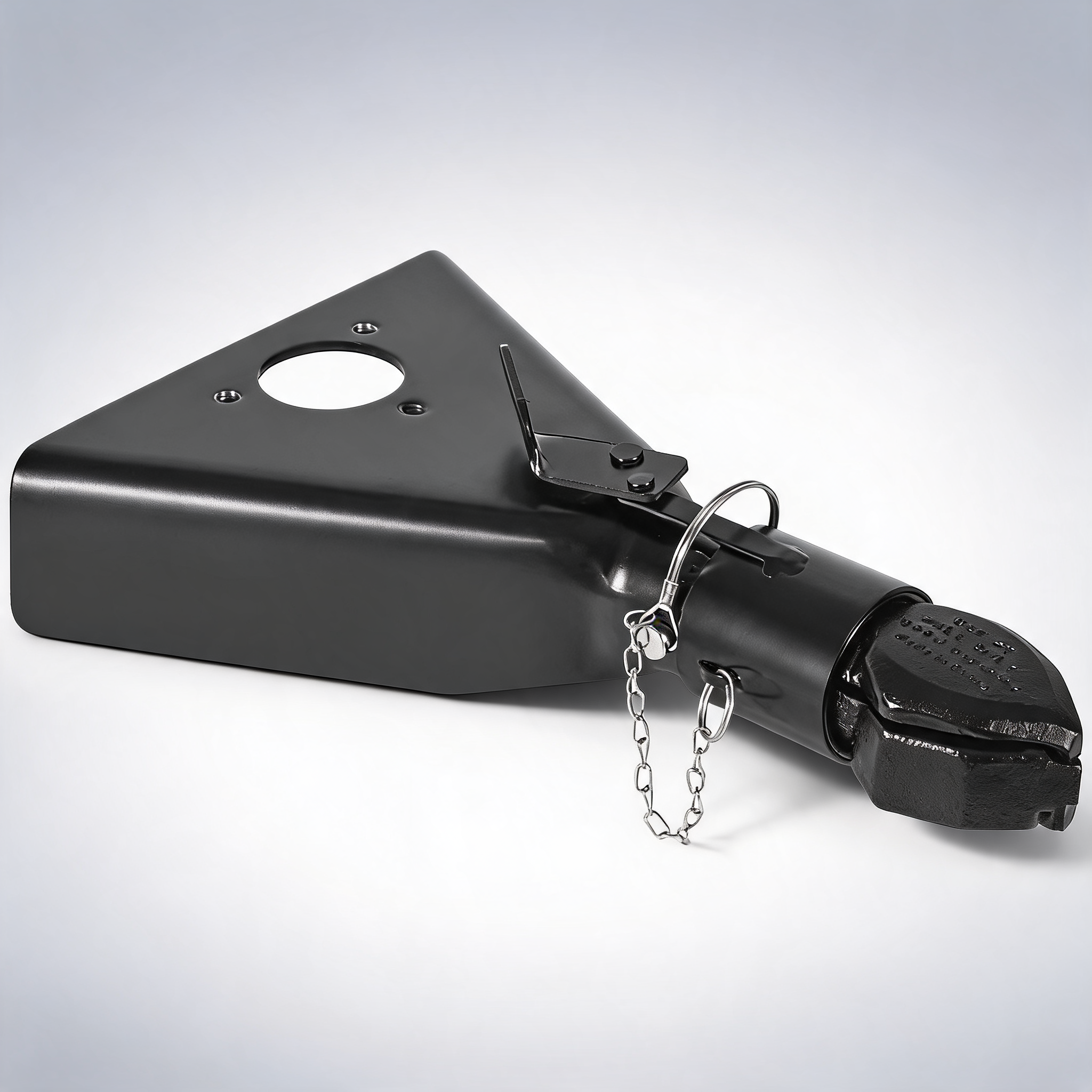 A-Frame trailer coupler, fits 2-Inch hitch ball size, 7000 lbs towing capacity, heavy duty steel coupler black