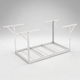 Overhead adjustable garage storage rack 36x72in ceiling rack 550lbs white