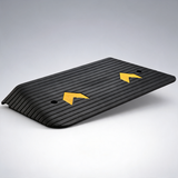 Upgraded rubber threshold ramp, 7.6 cm rise door ramp with 1 channel, natural rubber car ramp Non-Slip