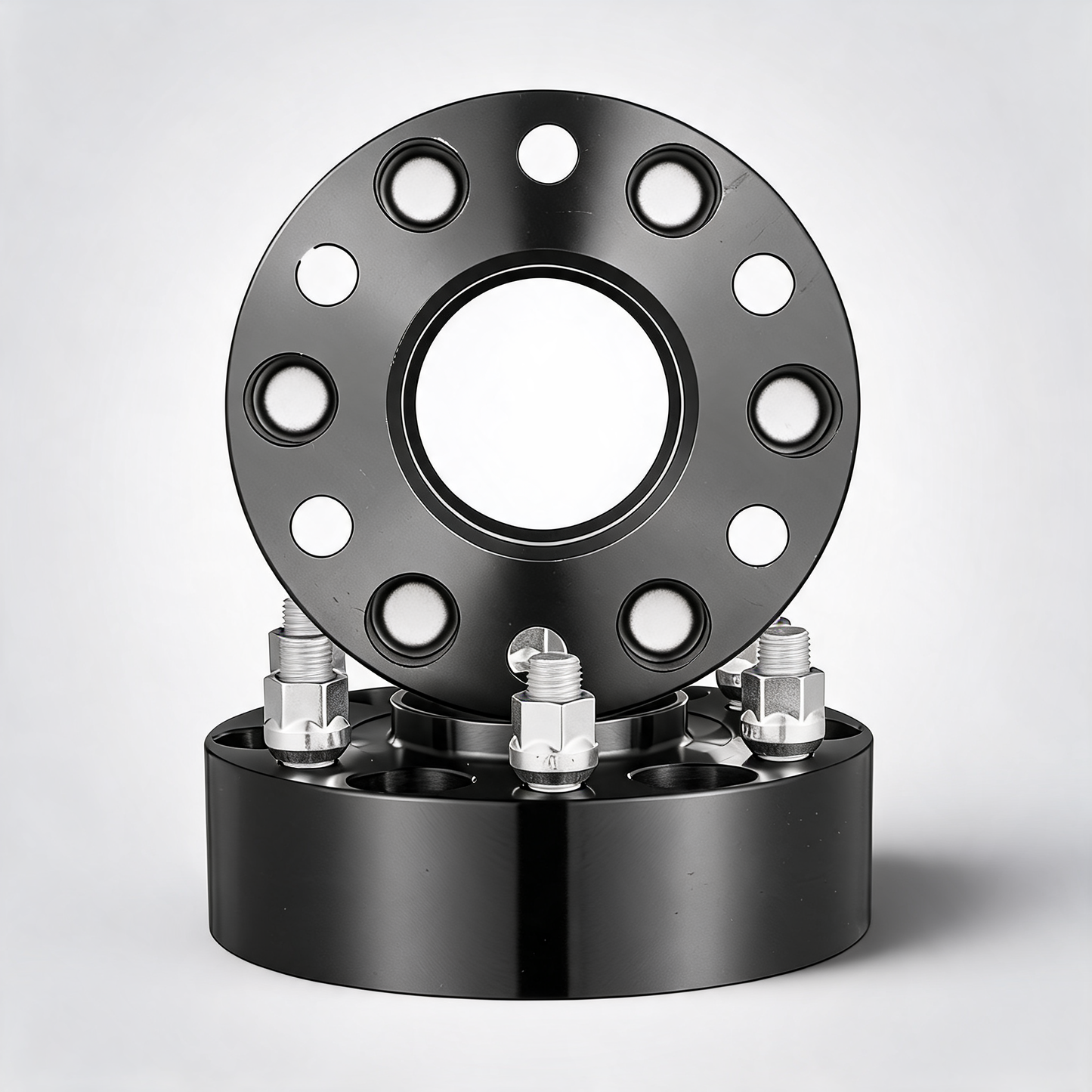 2 6x5.5 wheel spacers wheel adapters 6 lug forged spacer 4 PCS black