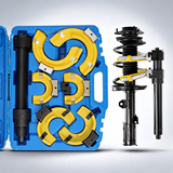 Strut spring compressor set, macpherson strut spring compressor kit, interchangeable fork strut coil extractor