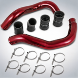 Fit Ford 03-07 6.0L V8 Powerstroke diesel turbo intercooler pipe and boot kit