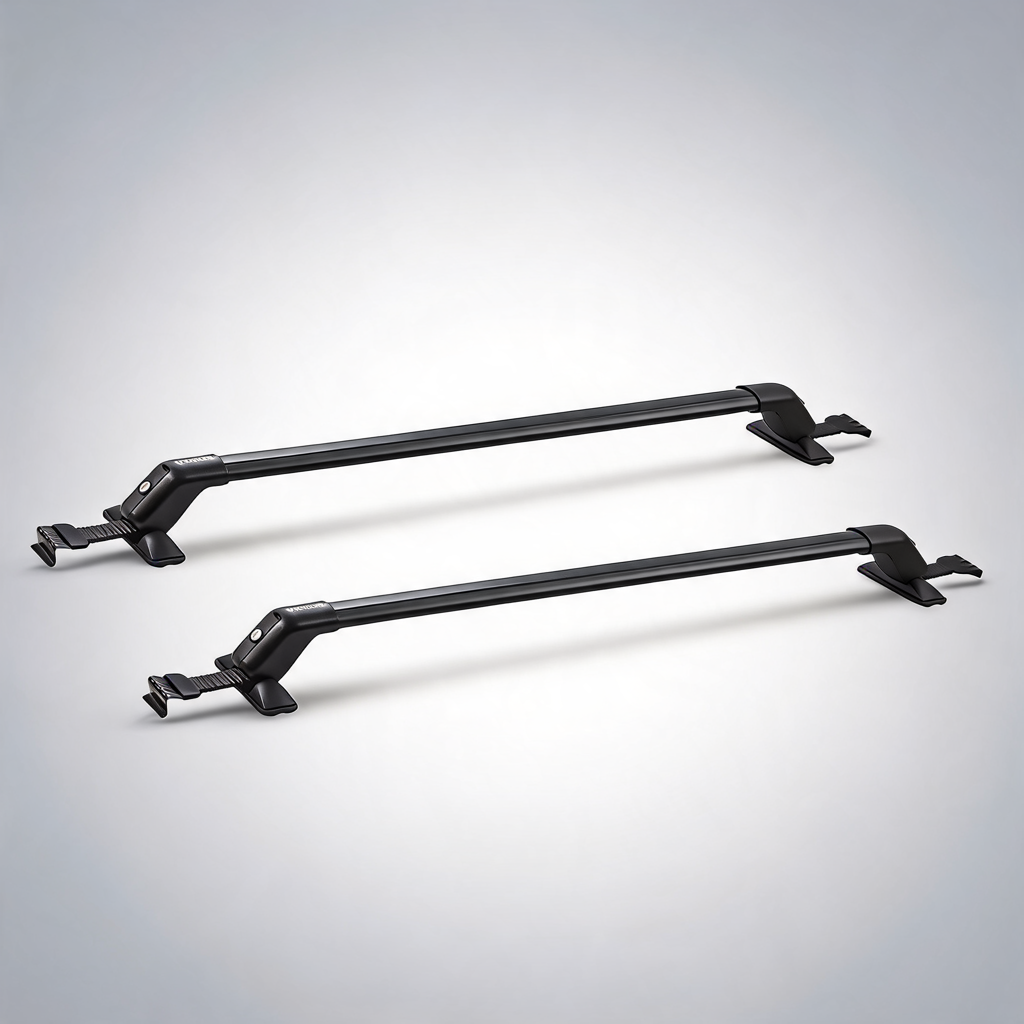 Universal roof rack crossbar for naked roof vehicle aluminium with lock