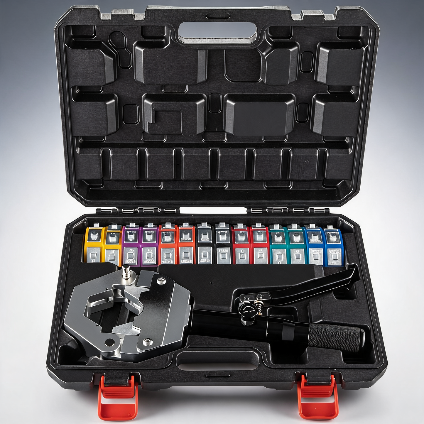 Hydraulic hose crimper Hydra-Krimp 71500, manual AC hose crimper kit air conditioning handheld with 7 die set
