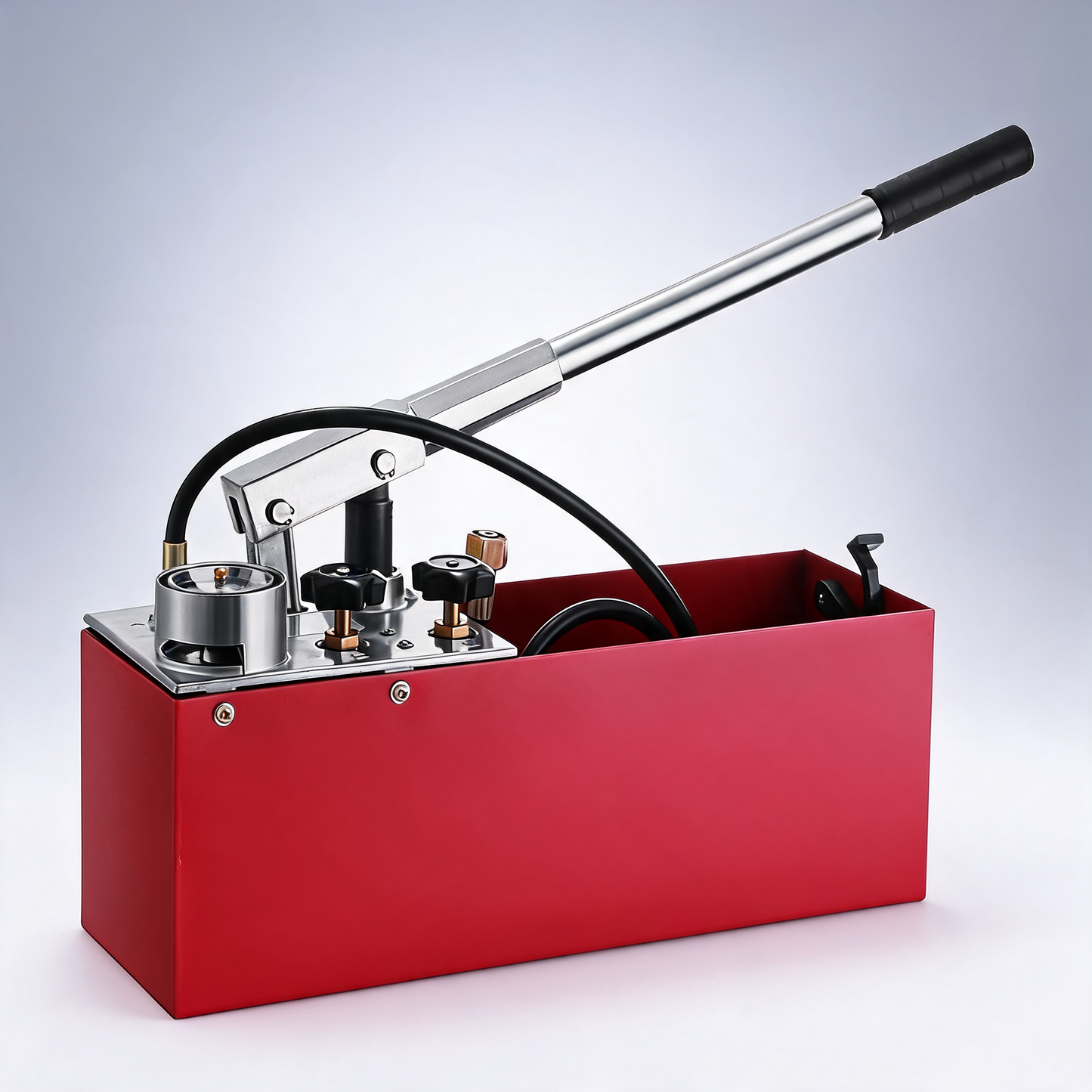 Hydraulic pressure test pump 50 bar hand pressure test pump 726 PSI 3.2 gallon tank 45ML 1/2 inch BSP hydrostatic test pump