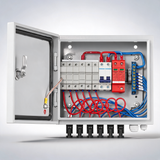 Solar PV combiner box 6 string 10A for solar panel system steel case IP65