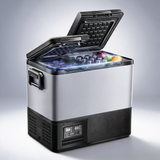 Portable car refrigerator freezer compressor 45L dual zone for car home