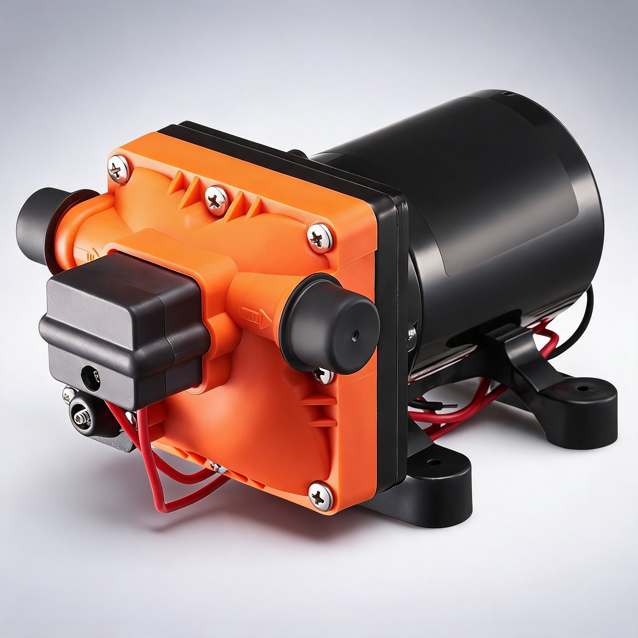 Diaphragm pump 3GPM 11.36 l/min 4-Chamber water pump pressure switch
